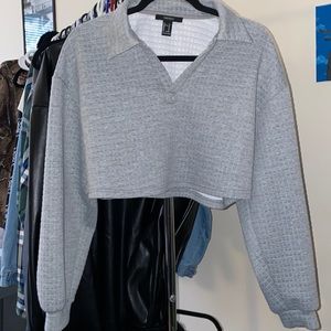 Long sleeve crop top